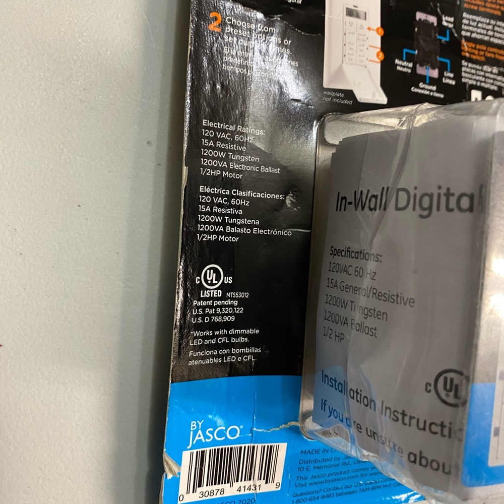 myTouchSmart White In-Wall Digital Timer - Picture 11 of 12